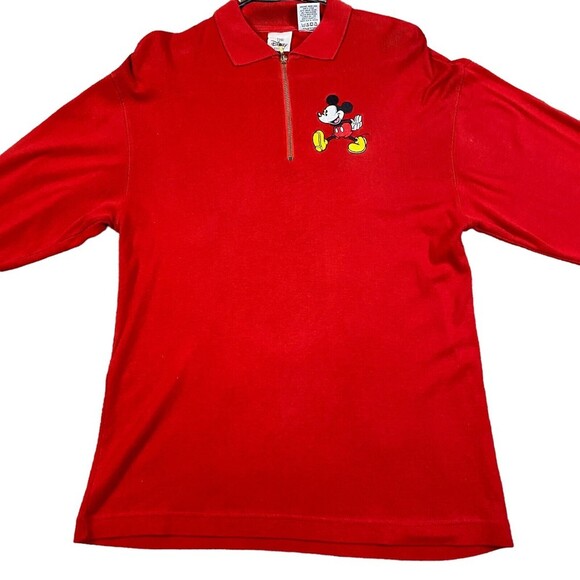 Walt Disney World Mickey Sweater Adult Small Red Sweatshirt - Picture 15 of 15